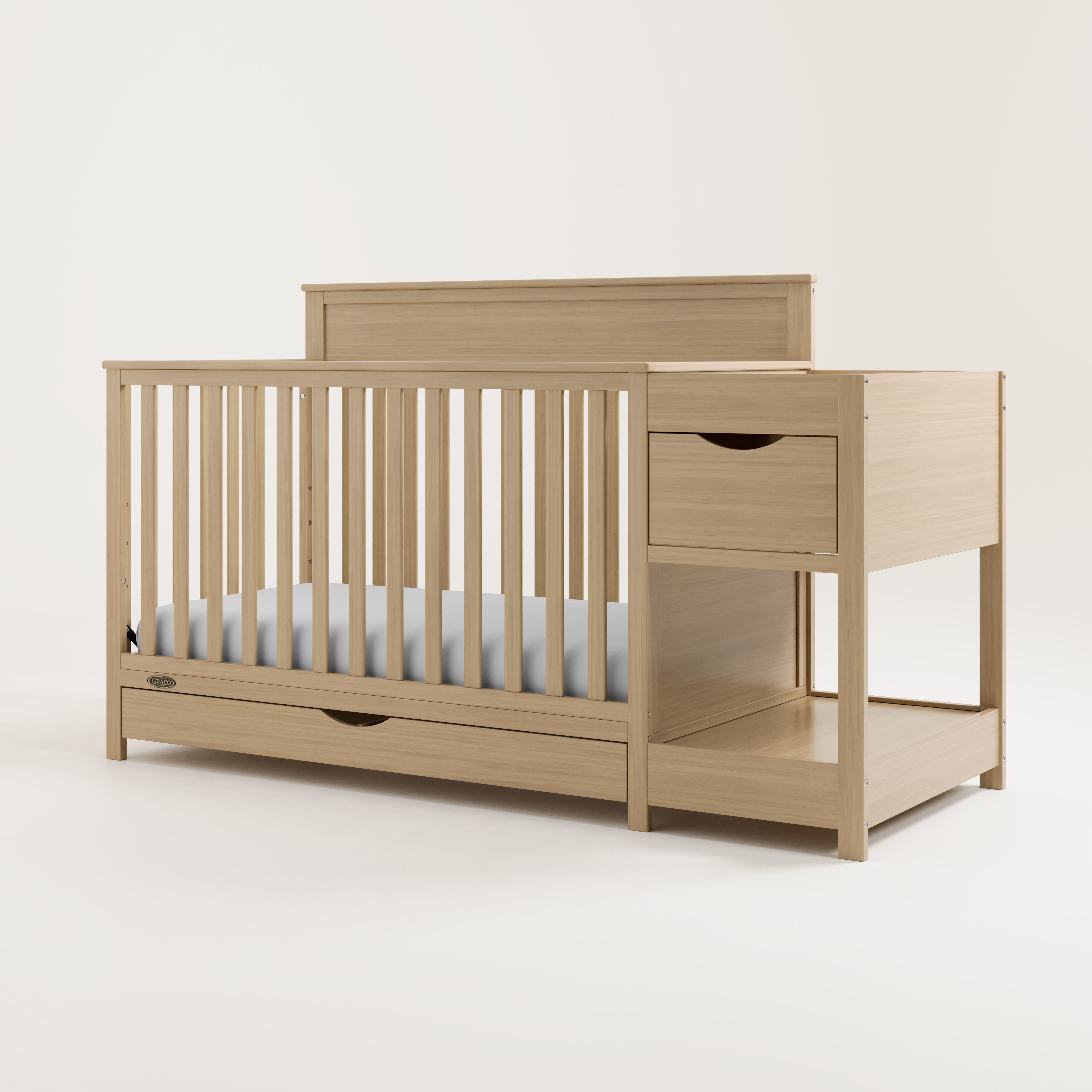 5 in 1 crib with changing table hotsell